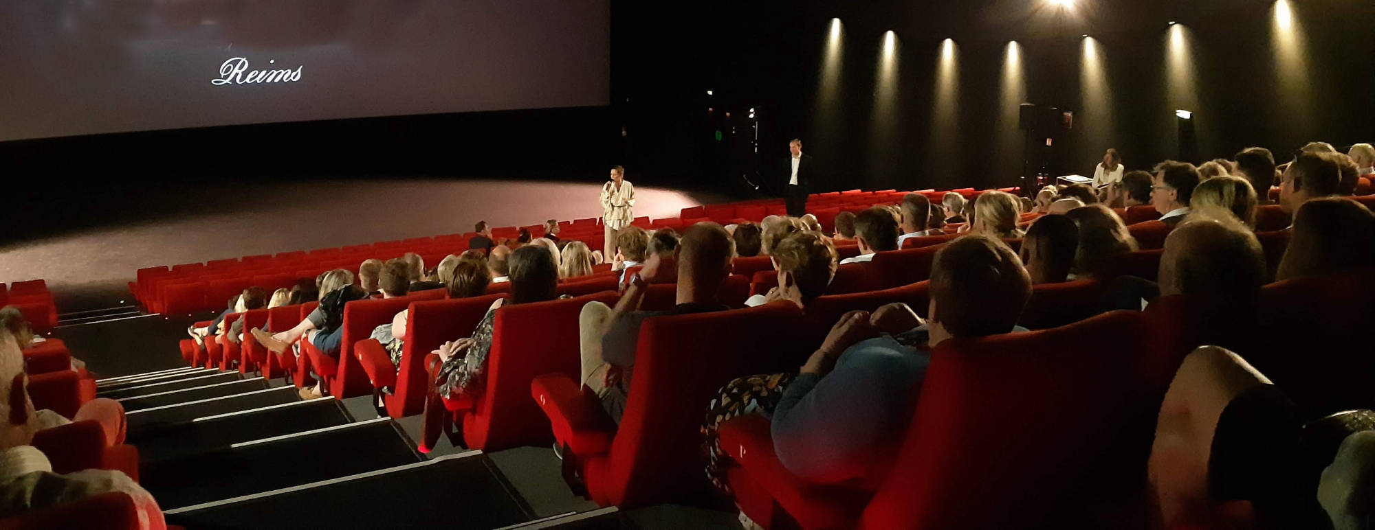 Événement d'entreprise en salle de cinéma